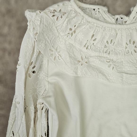 Ann taylor Embriodered Sleeve Shirt - Picture 3 of 4